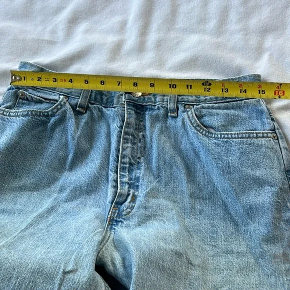 ⭐️ Faded Glory vintage light wash denim jeans high rise women 12